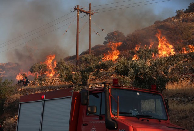 Wildfire on Greek island of Crete scorches forest, forces evacuation of over 1,000- Ảnh 5. Wildfire on Greek island of Crete scorches forest, forces evacuation of over 1,000- Ảnh 5.
