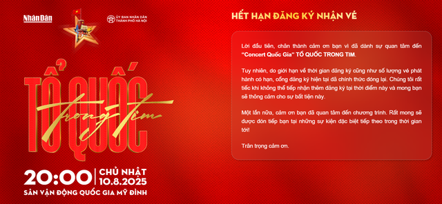 Đã đóng cổng đăng ký tham dự 'Concert quốc gia' Tổ quốc trong tim - Ảnh 2.