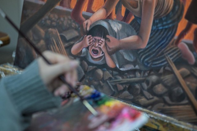 Hiroshima teens relay atom bomb horror with art- Ảnh 3.