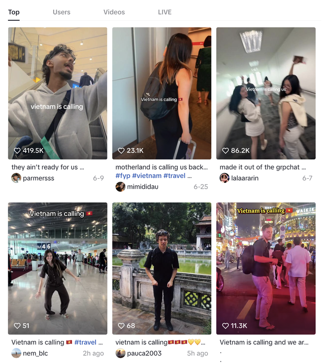 ‘Vietnam is calling’: TikTok trend that turns Vietnam into travel dream- Ảnh 3. ‘Vietnam is calling’: TikTok trend that turns Vietnam into travel dream- Ảnh 3.