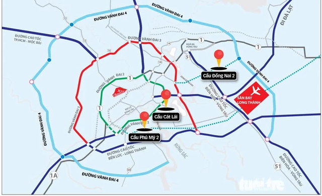 3 bridges expected to ease congestion on route to Long Thanh Airport - Ảnh 1.