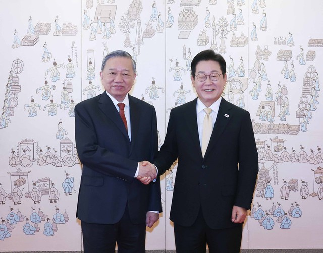 South Korea holds state welcome ceremony for Vietnamese Party chief To Lam- Ảnh 6. South Korea holds state welcome ceremony for Vietnamese Party chief To Lam- Ảnh 6.