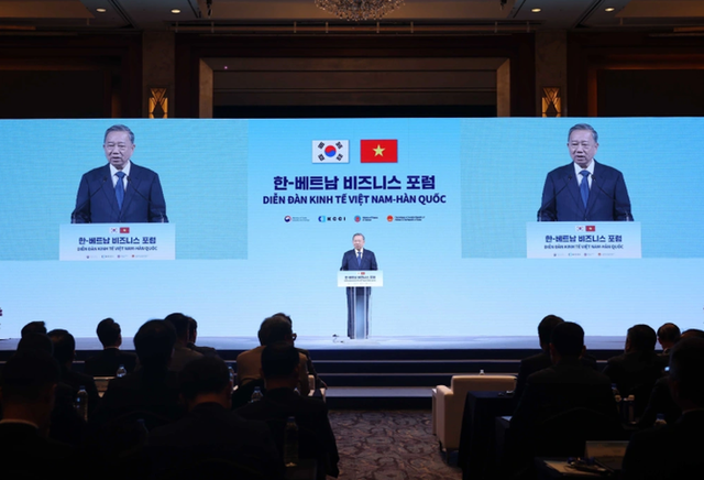 Vietnam’s Party chief, S.Korean premier attend Vietnam–S.Korea Economic Forum- Ảnh 1.