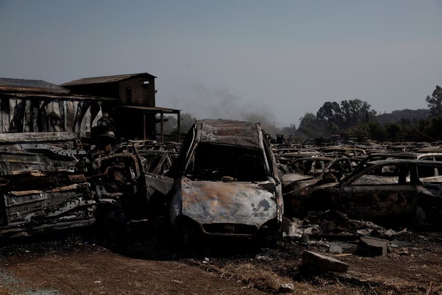 Wildfires fanned by heatwave and strong winds rage across Europe- Ảnh 5.