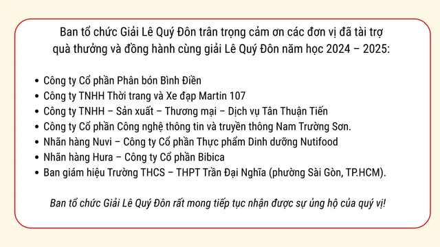 Sáng nay 16-8, diễn ra Lễ phát thưởng Giải Lê Quý Đôn năm học 2024 - 2025 - Ảnh 5.