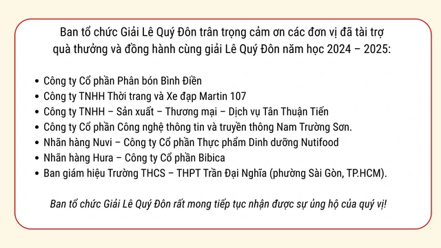 Tự hào ngôi trường có bề dày thành tích tại Giải Lê Quý Đôn- Ảnh 4.