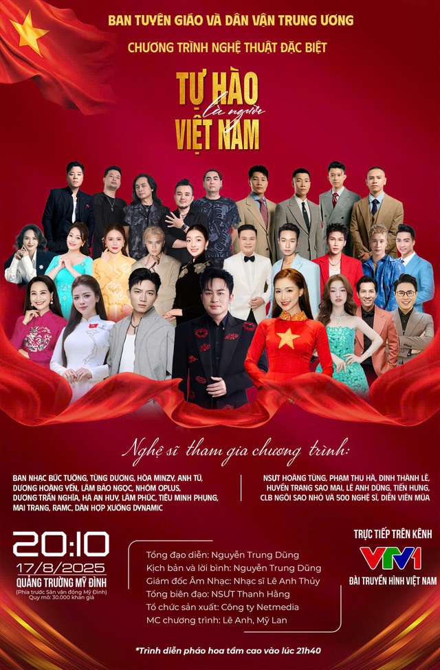 Tối nay 17-8 diễn ra concert Tự hào là người Việt Nam, xem trực tiếp trên kênh nào?- Ảnh 1.