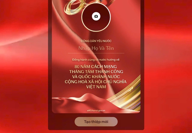 Cách tạo ảnh đại diện và thiệp từ nền tảng số 'A80 Tự hào Việt Nam'- Ảnh 6.