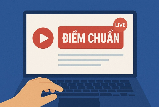 Nhiều trường đại học chọn livestream để công bố điểm chuẩn 2025 - Ảnh 1.
