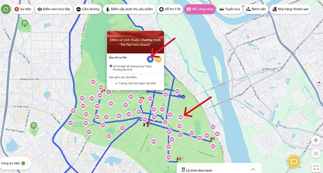 Cách tìm tuyến xe buýt, nhà vệ sinh khi xem diễu binh, diễu hành- Ảnh 4.