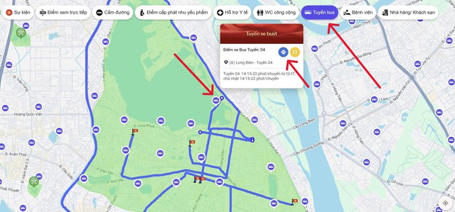 Cách tìm tuyến xe buýt, nhà vệ sinh khi xem diễu binh, diễu hành- Ảnh 5.