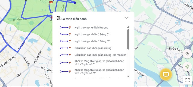 Cách tìm tuyến xe buýt, nhà vệ sinh khi xem diễu binh, diễu hành- Ảnh 3.