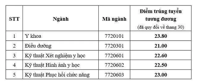 Tổng hợp điểm chuẩn các trường ngành y năm 2025- Ảnh 12.