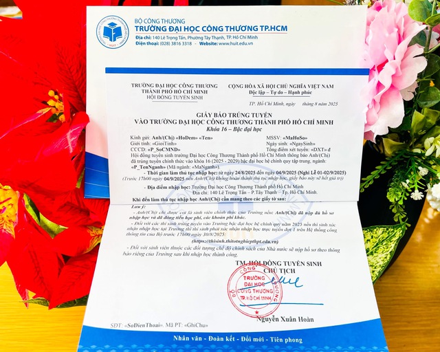 Trường đại học Công Thương TP.HCM công bố điểm chuẩn, ngành cao nhất là Logistic và quản lý chuỗi cung ứng- Ảnh 1.