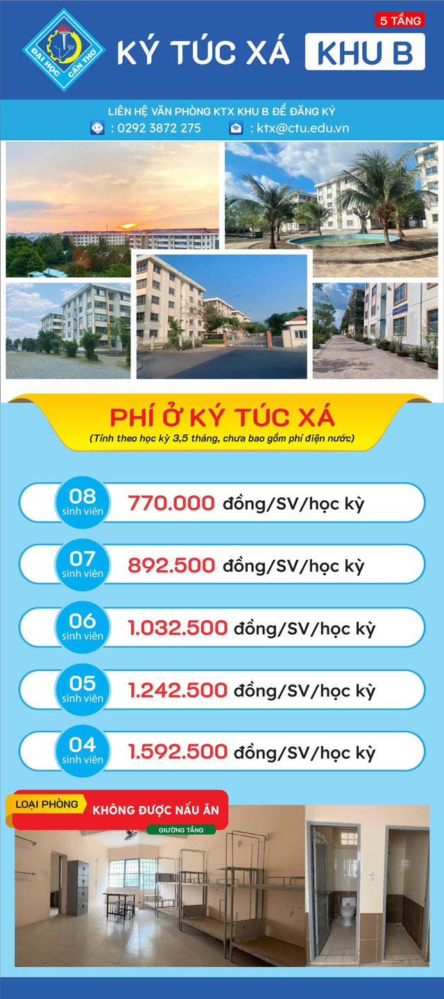 Sinh viên đăng ký ký túc xá Đại học Cần Thơ bằng cách nào? - Ảnh 2.