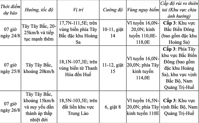 Áp thấp nhiệt đới đã mạnh lên thành bão số 5 vào sáng nay 23-8- Ảnh 2.