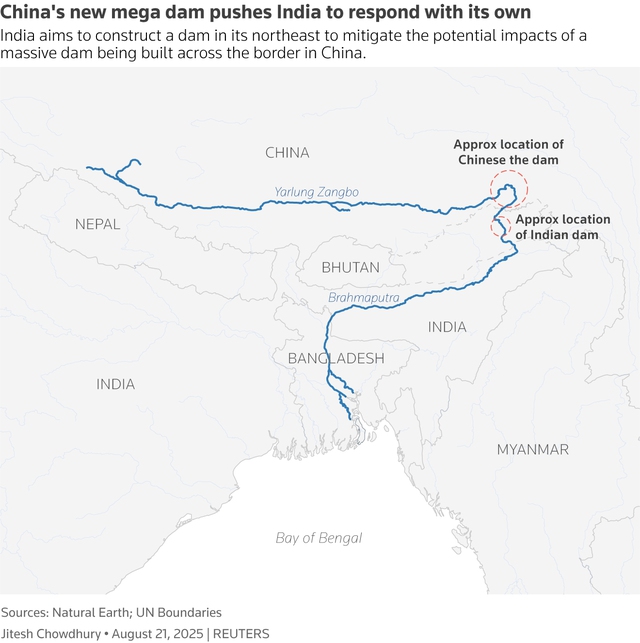 China's new mega dam triggers fears of water war in India- Ảnh 6. China's new mega dam triggers fears of water war in India- Ảnh 6.