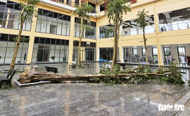 Newly-inaugurated $47.7mn cancer hospital in Vietnam’s Nghe An damaged by storm Kajiki- Ảnh 10. Newly-inaugurated $47.7mn cancer hospital in Vietnam’s Nghe An damaged by storm Kajiki- Ảnh 10.