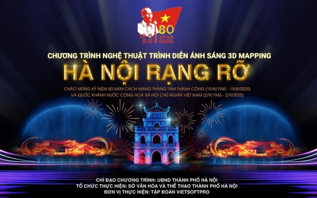 Hà Nội trình diễn 3D mapping cuối tuần này - Ảnh 1.