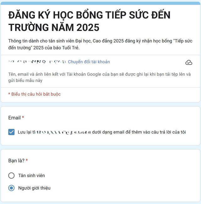 Các bước đăng ký học bổng Tiếp sức đến trường năm 2025 của báo Tuổi Trẻ - Ảnh 2.