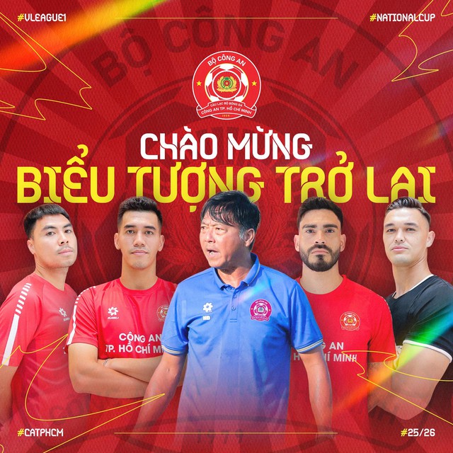 Ho Chi Minh City’s rebranded police football club unveil star-studded squad ahead of V.League 1 return- Ảnh 1.