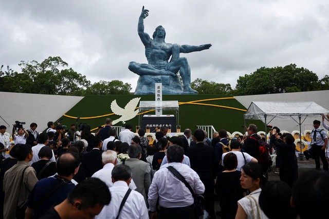 Nagasaki mayor warns of nuclear war as city marks 80 years since A-bomb - Ảnh 4. Nagasaki mayor warns of nuclear war as city marks 80 years since A-bomb - Ảnh 4.