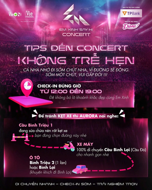 Những lưu ý quan trọng khi tham gia concert Em xinh say hi - Ảnh 2.