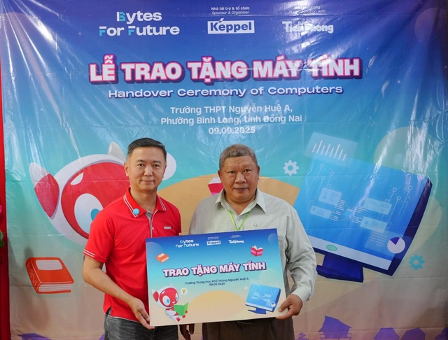 Keppel expands ‘Bytes for Future’ initiative to enhance digital learning for over 1,200 students in Vietnam’s Dong Nai Province - Ảnh 1.