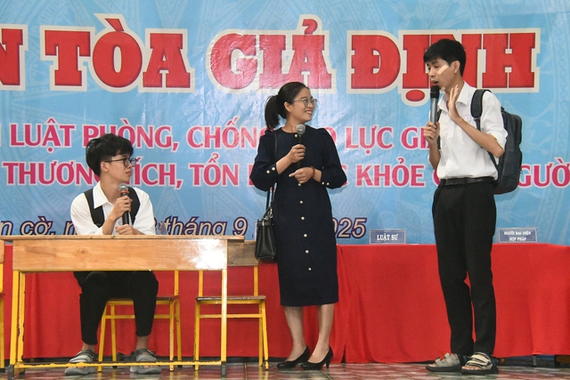 Chi hội Luật sư tổ chức phiên tòa giả định bảo vệ trẻ em - Ảnh 1.