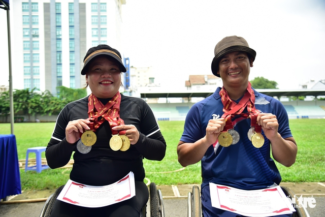 Archery competition heats up at National Sports Championship for the Disabled in Ho Chi Minh City - Ảnh 9. Archery competition heats up at National Sports Championship for the Disabled in Ho Chi Minh City - Ảnh 9.