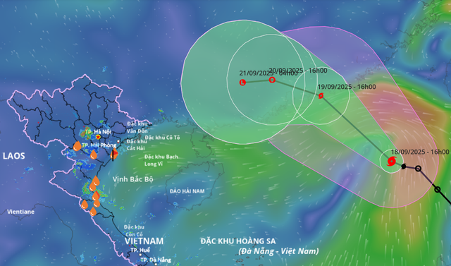 Storm Mitag forms over East Vietnam Sea, northern region braces for heavy rains- Ảnh 1.