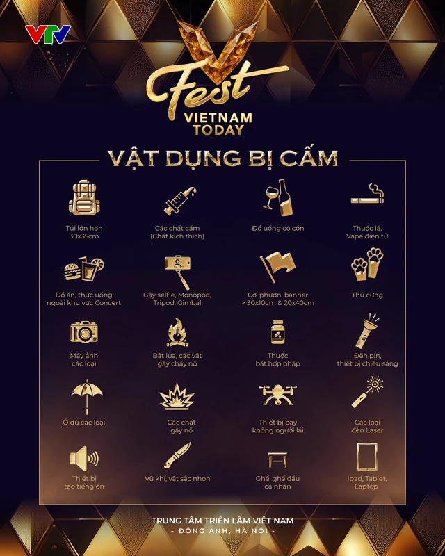 Không được mang gì vào V Fest hôm nay 20-9? - Ảnh 2.