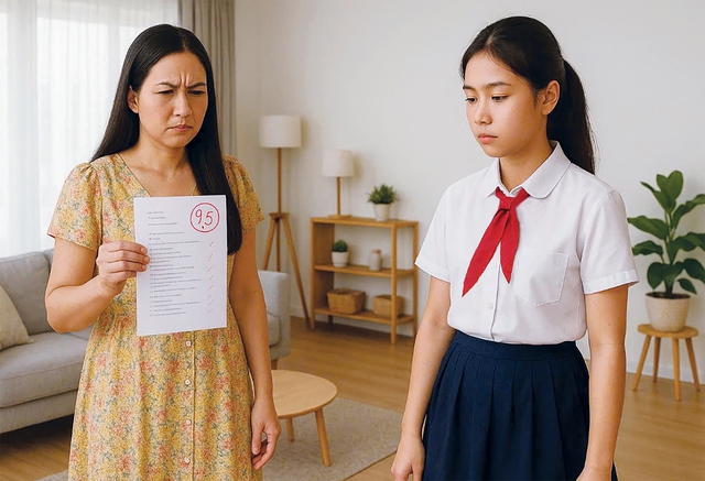 Điểm số làm mình cảm thấy nhỏ bé và mờ nhạt trong chính ngôi nhà của mình - Ảnh 1.