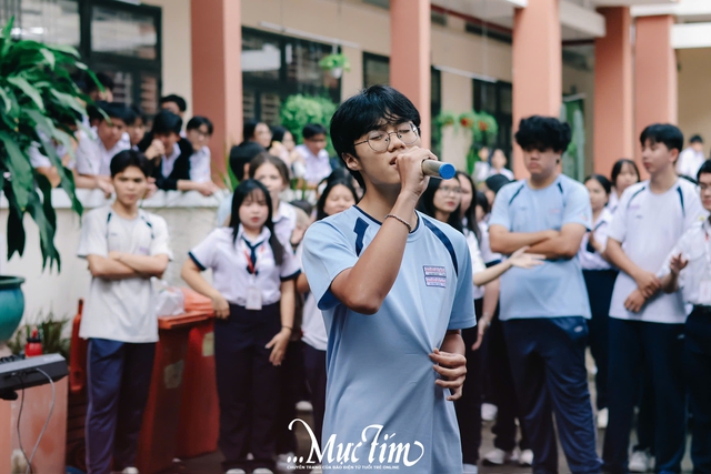 Teen Trường THPT Nguyễn Hữu Huân tổ chức mini show giờ ra chơi- Ảnh 8.