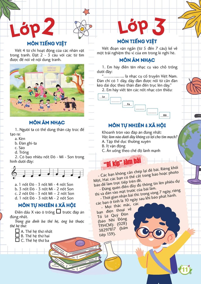 Thông báo từ Giải Lê Quý Đôn dành cho các bạn khối lớp 2- Ảnh 1.