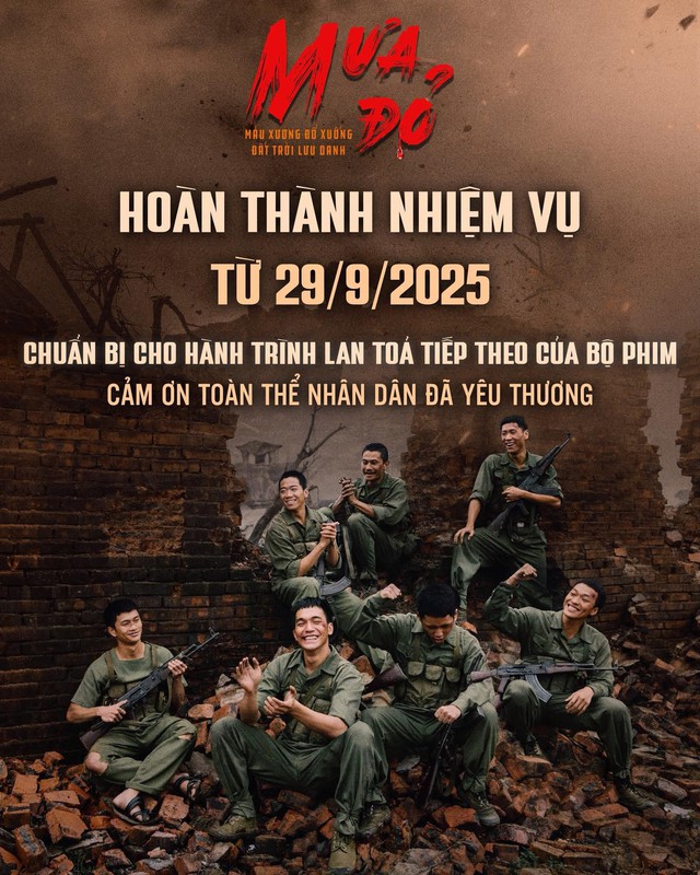 Phim Mưa đỏ chính thức rời rạp từ ngày 29-9, chốt hạ doanh thu hơn 700 tỷ đồng - Ảnh 2.