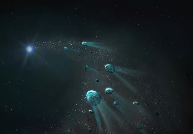Astronomers spot white dwarf that guzzled a Pluto-like world - Ảnh 1.
