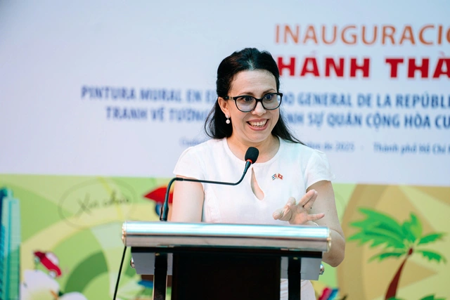 Cuban Consulate General inaugurates student-drawn mural in Ho Chi Minh City- Ảnh 1. Cuban Consulate General inaugurates student-drawn mural in Ho Chi Minh City- Ảnh 1.