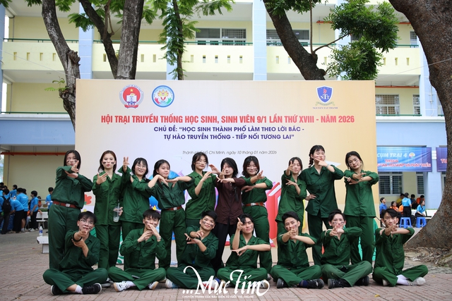 Không gian trại đậm chất vùng miền tại Hội trại truyền thống 9-1 Cụm trại 4- Ảnh 1.