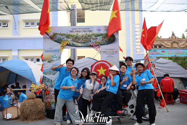 Không gian trại đậm chất vùng miền tại Hội trại truyền thống 9-1 Cụm trại 4- Ảnh 2.