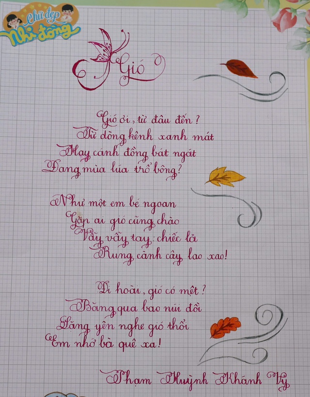 Kết quả Chữ đẹp Nhi Đồng số 1-2026: 26 bài đạt giải- Ảnh 4.