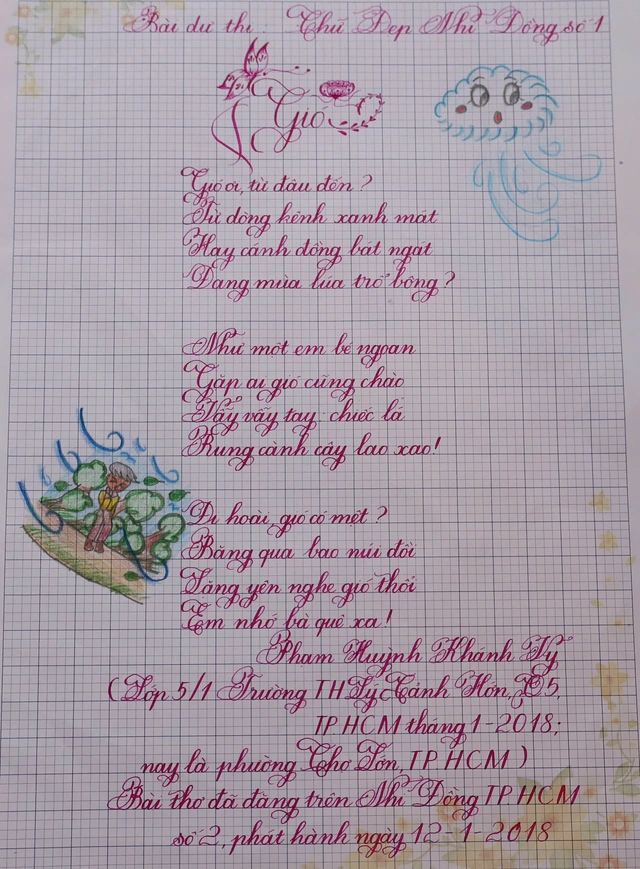 Kết quả Chữ đẹp Nhi Đồng số 1-2026: 26 bài đạt giải- Ảnh 15.