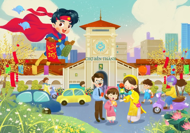 Làm quen họa sĩ vẽ tranh minh họa xuất hiện trên đoàn tàu metro- Ảnh 4.