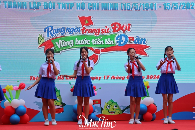Thiếu nhi TP.HCM hăng hái hưởng ứng 135 ngày thi đua chào mừng kỷ niệm 85 năm Ngày thành lập Đội  - Ảnh 6.