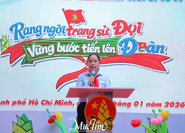 Thiếu nhi TP.HCM hăng hái hưởng ứng 135 ngày thi đua chào mừng kỷ niệm 85 năm Ngày thành lập Đội  - Ảnh 3.