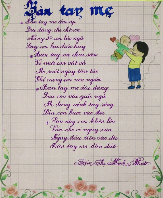 Chữ đẹp Nhi Đồng số 2: Gọi tên 30 bài dự thi xuất sắc- Ảnh 1.