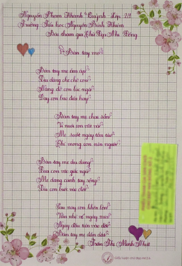 Chữ đẹp Nhi Đồng số 2: Gọi tên 30 bài dự thi xuất sắc- Ảnh 10.
