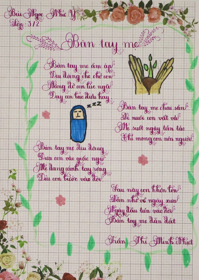 Chữ đẹp Nhi Đồng số 2: Gọi tên 30 bài dự thi xuất sắc- Ảnh 11.