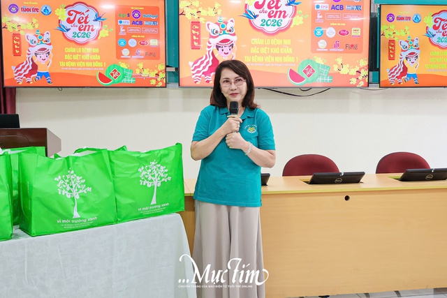 Tết cho em 2026: Mang mùa xuân ấm áp đến với bệnh nhi Bệnh viện Nhi Đồng 1 - Ảnh 7.