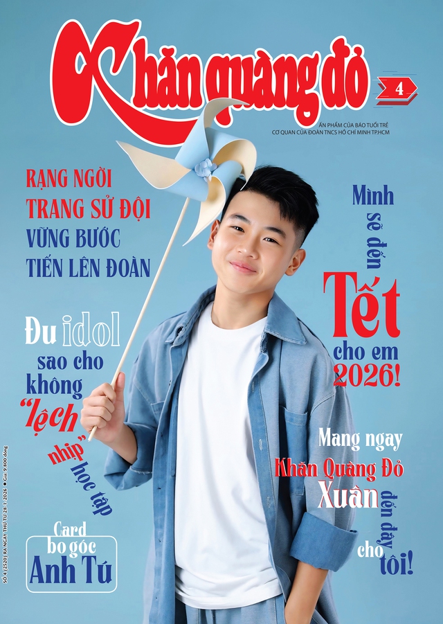 Mời bạn đón đọc Khăn Quàng Đỏ 4, phát hành 28-1-2026: Mình sẽ đến Tết cho em 2026! - Ảnh 1.